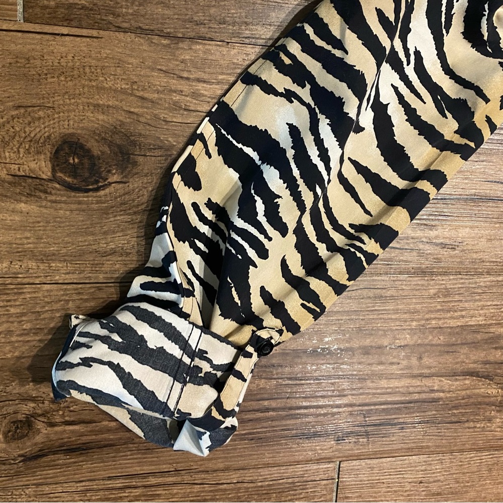 Chicos tunic size 0 Zebra Print Button-Up Shirt - image 6